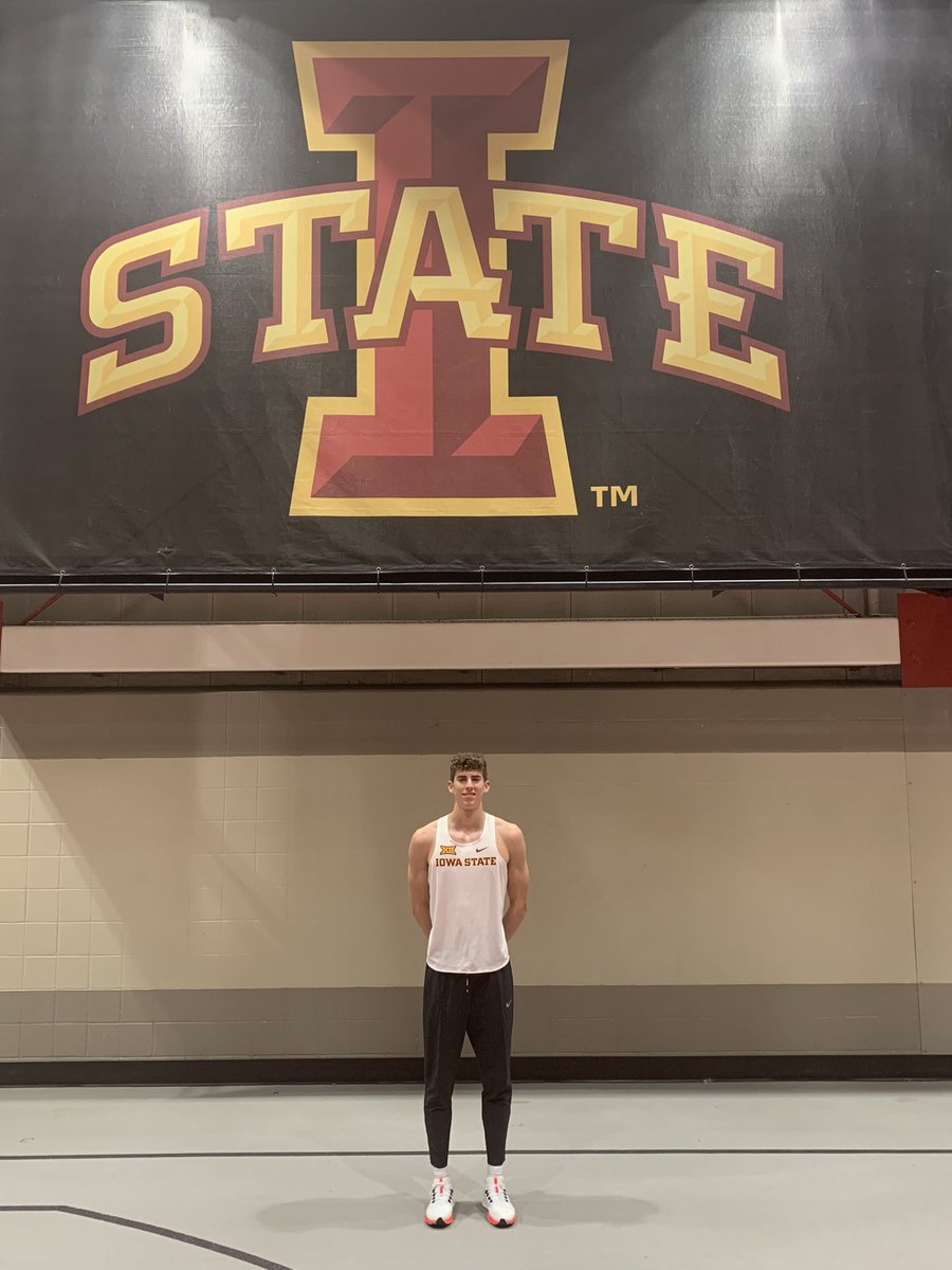 becker_kole's tweet photo. I am very excited to continue my academic and track career at ISU! Thank you to everyone that supported me along the way. Also big thanks to @KurtisBrondyke and @CycloneTrackXC for the opportunity! Go cyclones 🟡🔴🌪 https://t.co/oHRJuz63YC