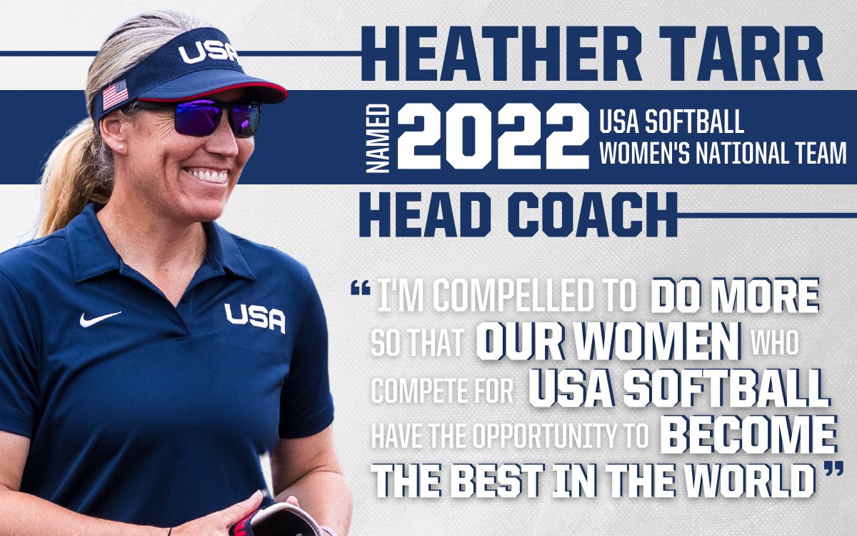USA Softball (@usasoftball) on Twitter photo We are proud to announce that Heather Tarr has been selected as the 2022 <a href="/USASoftballWNT/">USA Softball Women's National Team πΊπΈ</a> πΊπΈ
π° Β» go.teamusa.org/3nlLl2I We are proud to announce that Heather Tarr has been selected as the 2022 <a href="/USASoftballWNT/">USA Softball Women's National Team πΊπΈ</a> πΊπΈ
π° Β» go.teamusa.org/3nlLl2I