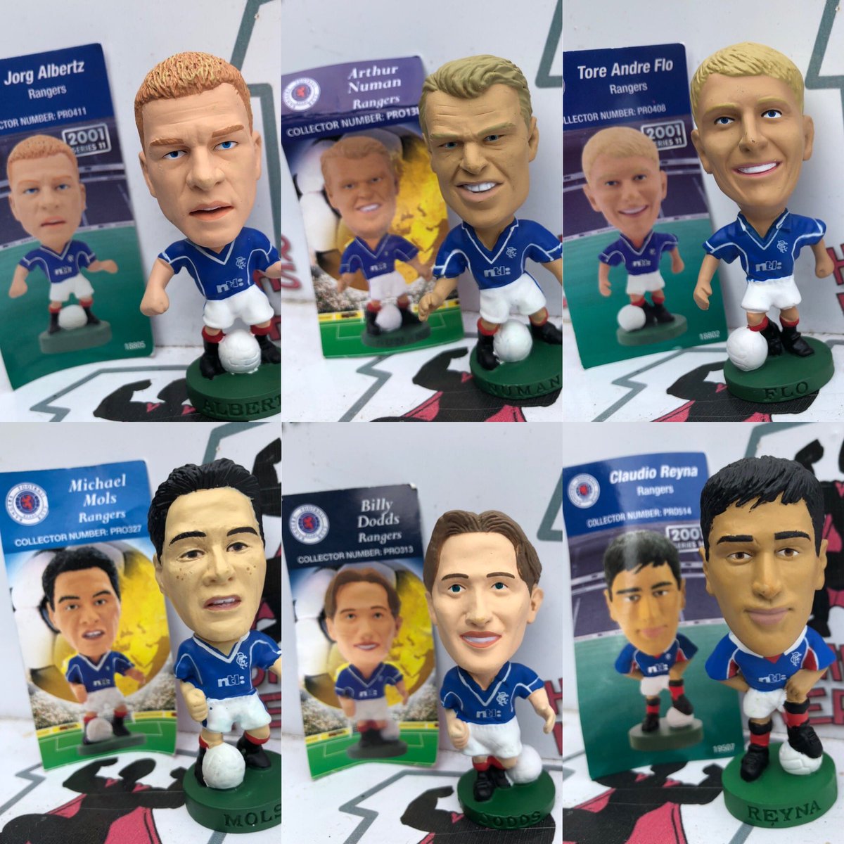 HeroesFor's tweet photo. Just found  these Glasgow Rangers Prostars and listed them in our eBay shop https://t.co/x1thORliro #corinthianfigures #glasgowrangers #rangers #rangersfc #ibrox #ebay @rangersfc #billydodds #jorgalbertz #claudioreyna #michaelmols #toreandreflo #arthurnuman #corinthianprostars https://t.co/YkRg1mqucv