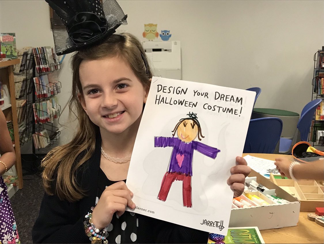 Jarrett_Lerner's tweet photo. Second graders in Texas designing their dream Halloween costumes using one of my free activity sheets. You can find this one and hundreds of others at the Activities page of my website!

https://t.co/elSYH2RkBR https://t.co/DyRUYMfNYS