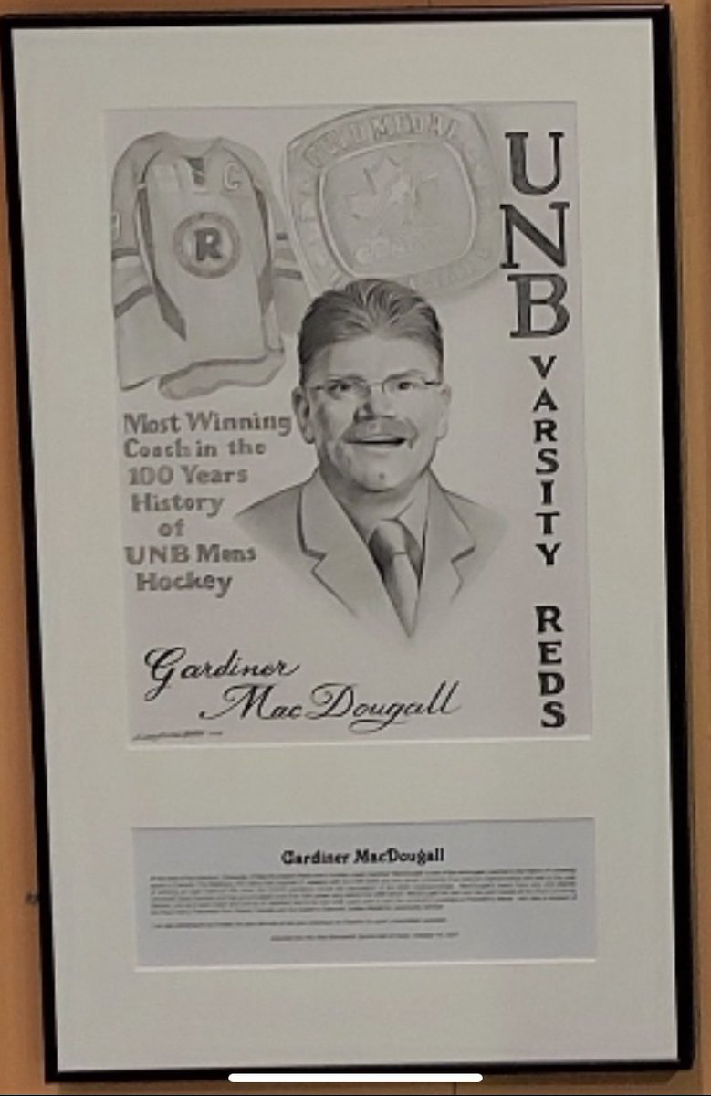 UNBMHockey's tweet photo. Huge congrats to Head Coach Gardiner MacDougall on being inducted to the NB Sports Hall of Fame over the weekend. 

Congrats Coach, we are proud of you!

#TheBest https://t.co/FkOY8xEW1a