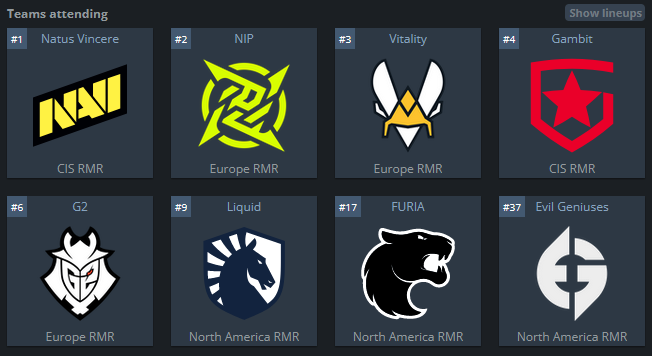 TeamDafuq's tweet photo. 16 équipes débuteront demain lors de la "phase Challenger" qui durera jusque vendredi. Les 8 meilleures seront ensuite rejointes par les 8 équipes légendes qui ont le mieux performé lors des tournois de classification régional (les RMR). https://t.co/WYRkiVRnL8