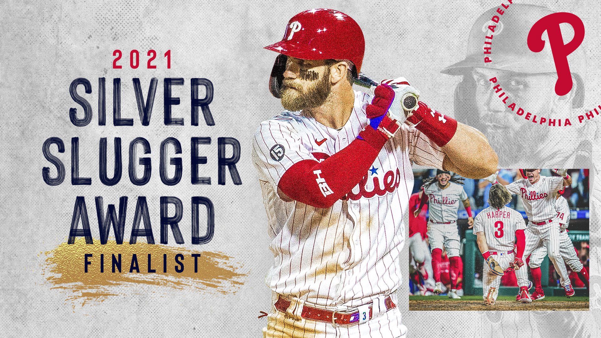 Philadelphia Phillies on X: "Congratulations to @bryceharper3 and  @JTRealmuto on being named Silver Slugger Award finalists in the National  League! https://t.co/dyXXtBpa0Y" / X