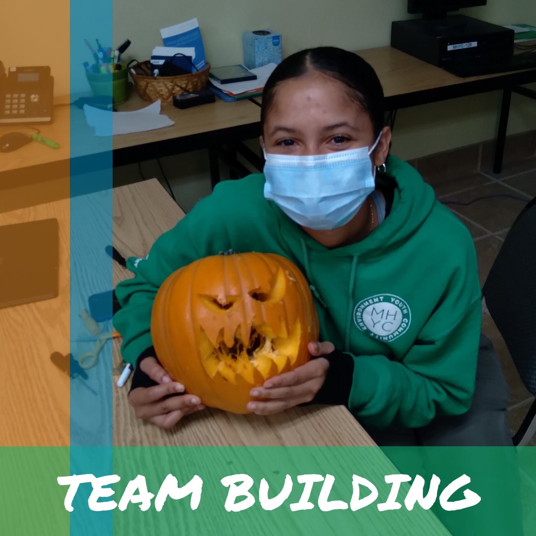 MHYC's tweet photo. #MHYC is officially in #spookymode! Check out these pumpkins our E&amp;W Conservation crew members carved last week.  Don't forget to follow us on IG and FB to stay up to speed on current happenings! 👻🎃✨ https://t.co/xOyycJvwD8