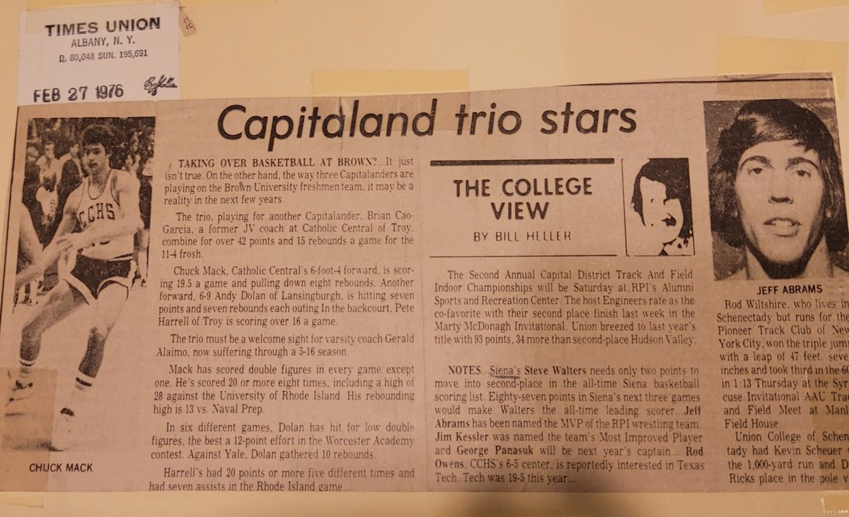 GrimmLeg's tweet photo. @GbbGuilderland Thought you might enjoy reading about the girls hoop coach during his outstanding playing days! A look back 45 years ago. https://t.co/Ojn15VADU5