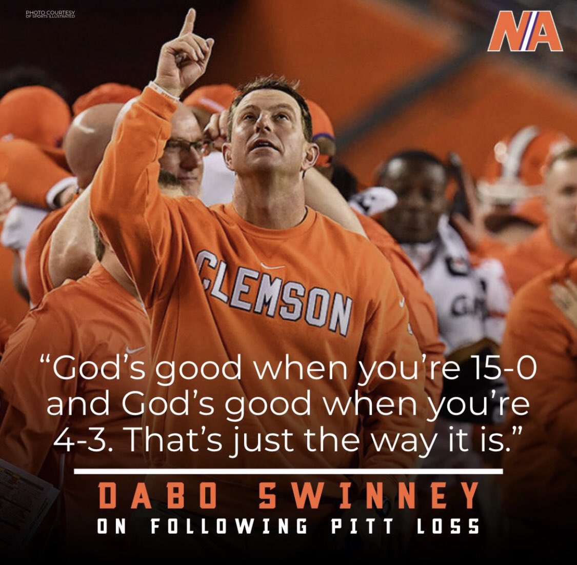 _CoachTrevino's tweet photo. How do we sustain J.O.Y in our hearts  when things don’t turn out as we hoped?
Dabo Swinney said it best,
“We create JOY by focusing our attention on Jesus, Others, then yourself!” https://t.co/o6P4JI88Ud