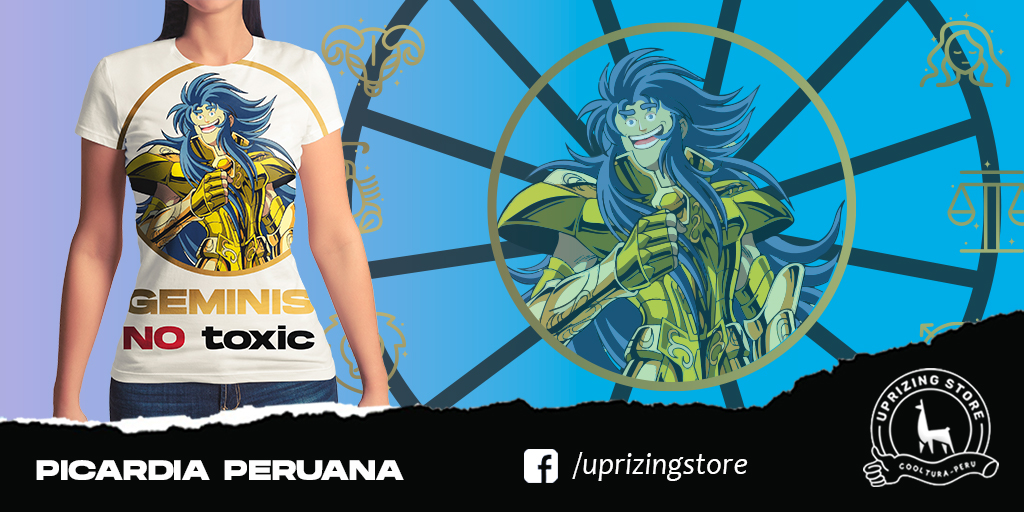UprizingStore's tweet image. Dicen por ahí que géminis es el signo mas toxico🤔, pero tu puedes demostrar que no es así y llevar contigo al único géminis que NO es toxico.😂

#Geminis #anime #uprizing #Retro 

RC