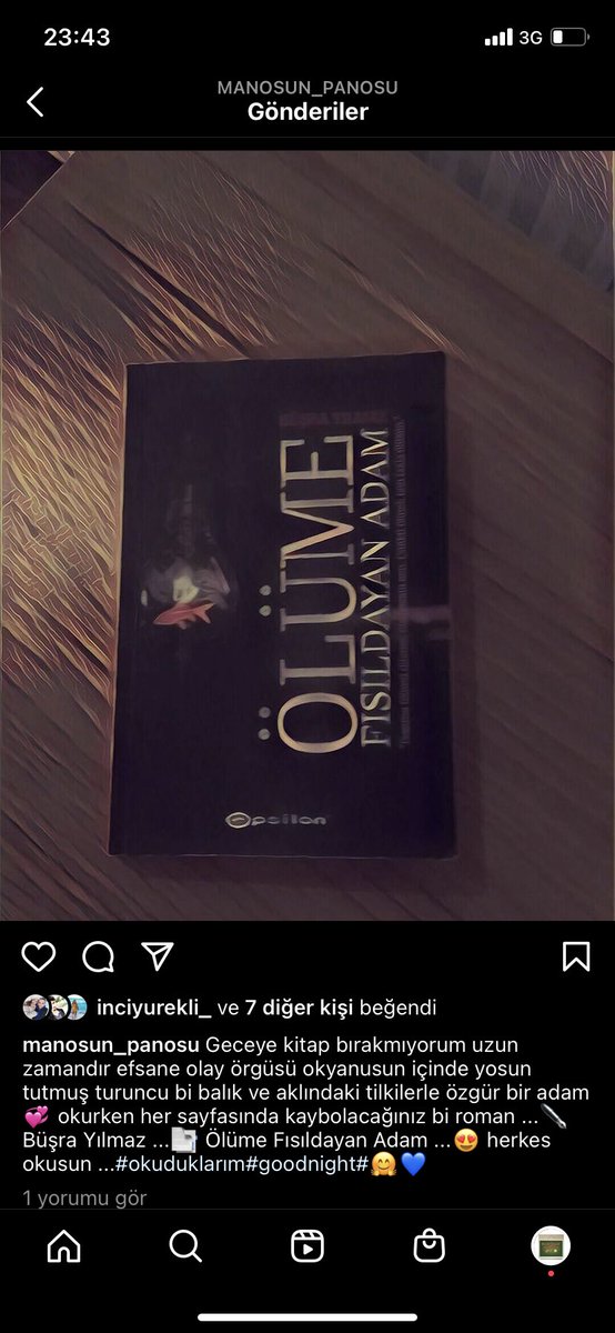 Farklı kitaplar okumayı seviyorum ama bazıları iz bırakır bu romanda bende öyle …ısrarla tavsiye edilir 💛 #KitapTavsiyem