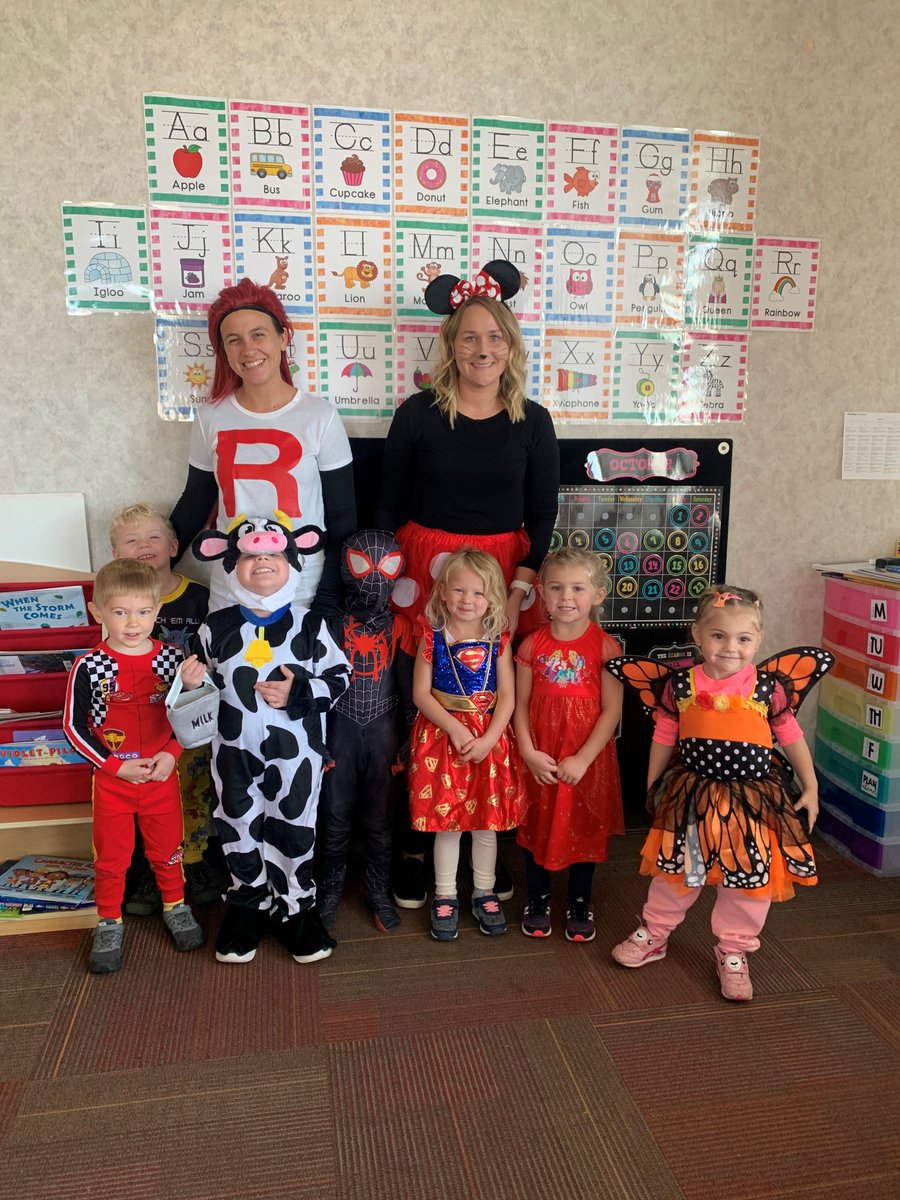It is Fall Spirit Week @ymcacassclay Learning Centers.  Today it was dress up like your favorite character!  Love this week and so do the kids!  #funforlife  #bestteamever #teachershavefuntoo