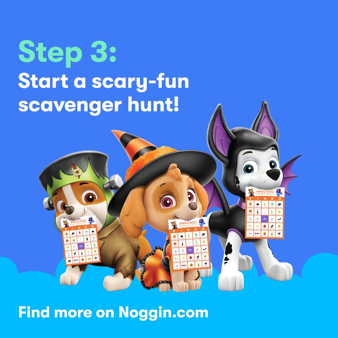 It's Day 4 of our #NogginHalloween celebration! Explore your neighborhood on a scary-fun scavenger hunt with printable Bingo Boo! cards.
