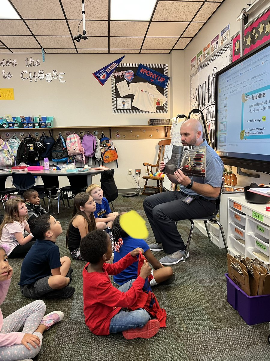 First graders at <a href="/BearCreekElem/">Bear Creek</a> enjoyed a fun read-aloud from our principal <a href="/BryanCalvert3/">Bryan Calvert</a>!  The kiddos were so excited and enjoyed every moment!  Thank you Mr. Calvert!