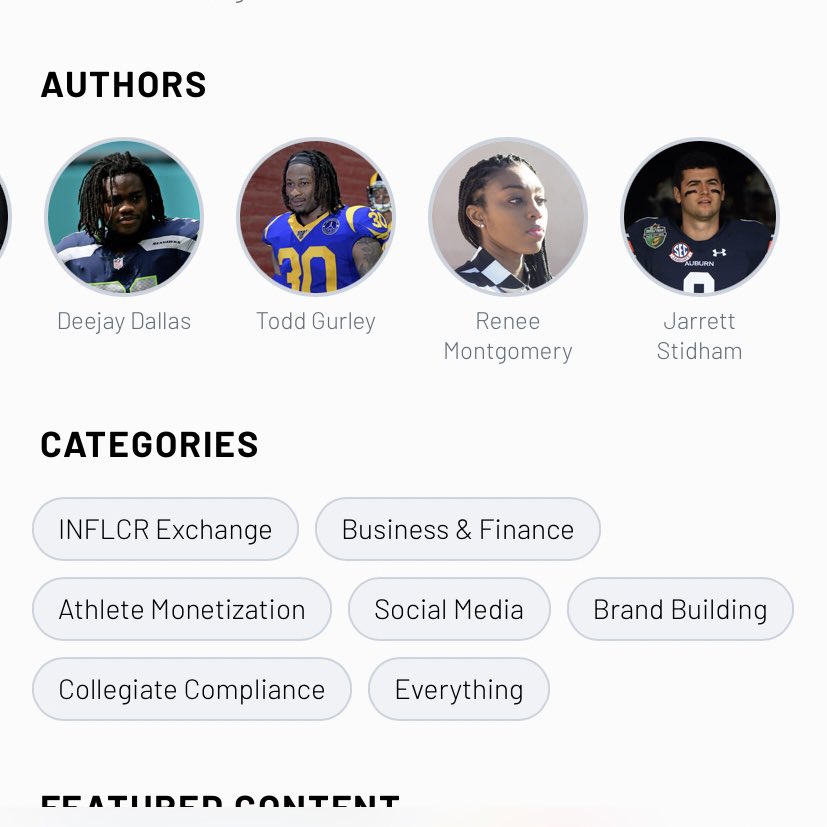 Samford_Rules's tweet image. So, what can @INFLCR+ offer?

Education from NFL players, WNBA owners, even @Ronnie2K? Yeah it’s got that. 

Budgeting and taxes 101? Got that too. 

What about brand building? You know it. 

Cool, cool, social media best practices too? C’mon you know the answer.