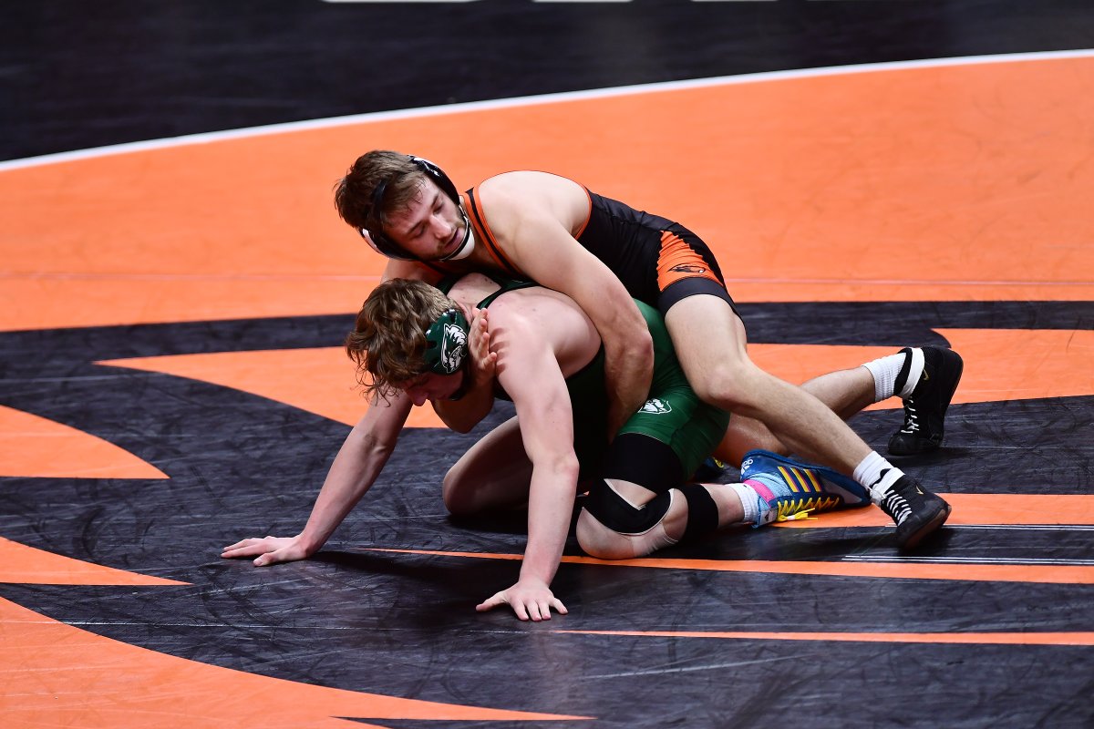 BeaverWrestling's tweet photo. The 2021 Orange &amp; Black Exhibition is coming Saturday at 5 p.m.!

Find video via Facebook Live at https://t.co/5g2t28tV59

#GoBeavs https://t.co/n4uU865GXn