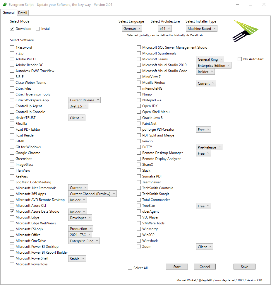 Deyda84's tweet image. If you are too lazy to keep your software up to date...

Let the new Evergreen Script Version (2.04) do the work for you.

- Add Installer Repository Mode
- Add Start Menu CleanUp Mode

bit.ly/3kViXVl

#CitrixCTP #EvergreenScript