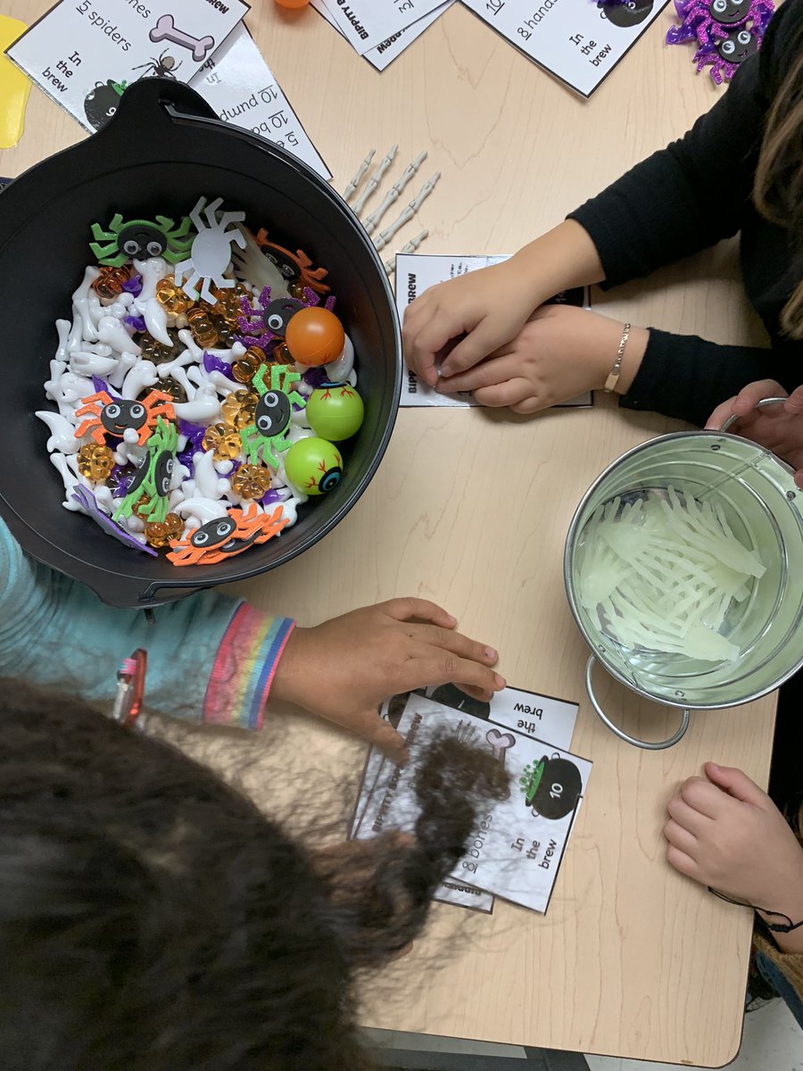 MsDsLearners's tweet photo. Rainy day fun in 106!
Students working on creating patterns with Halloween loose parts, making witch’s brew, painting pumpkins and sharing their costume ideas 🎃
#stcorne https://t.co/OxTqKfLUUX