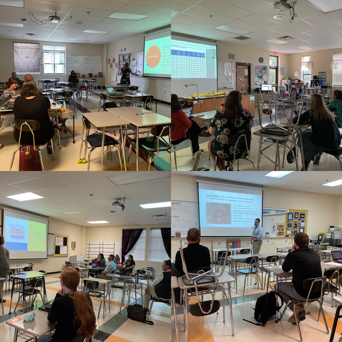 Instrcoachalley's tweet image. Great PD happening at CHMS today!  Teachers broke out to their content area groups and had amazing conversations around instructional strategies, student engagement, and purposeful planning. @chmscougars @TechCoachDayton