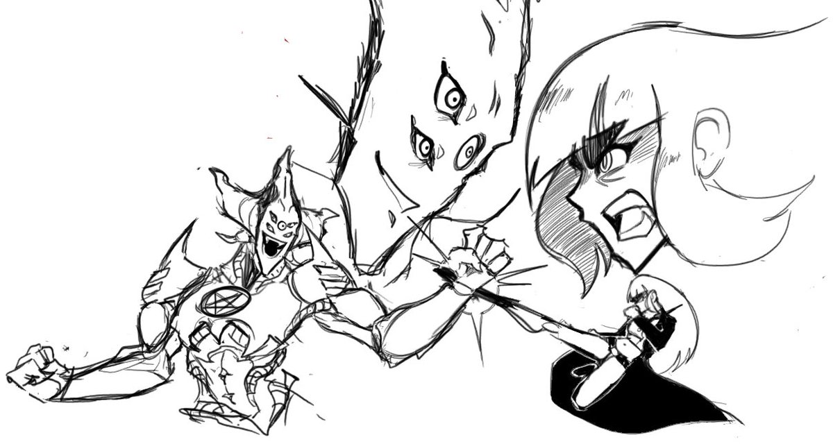 #originalcharacter Evelynn and Maou don't like each other much 