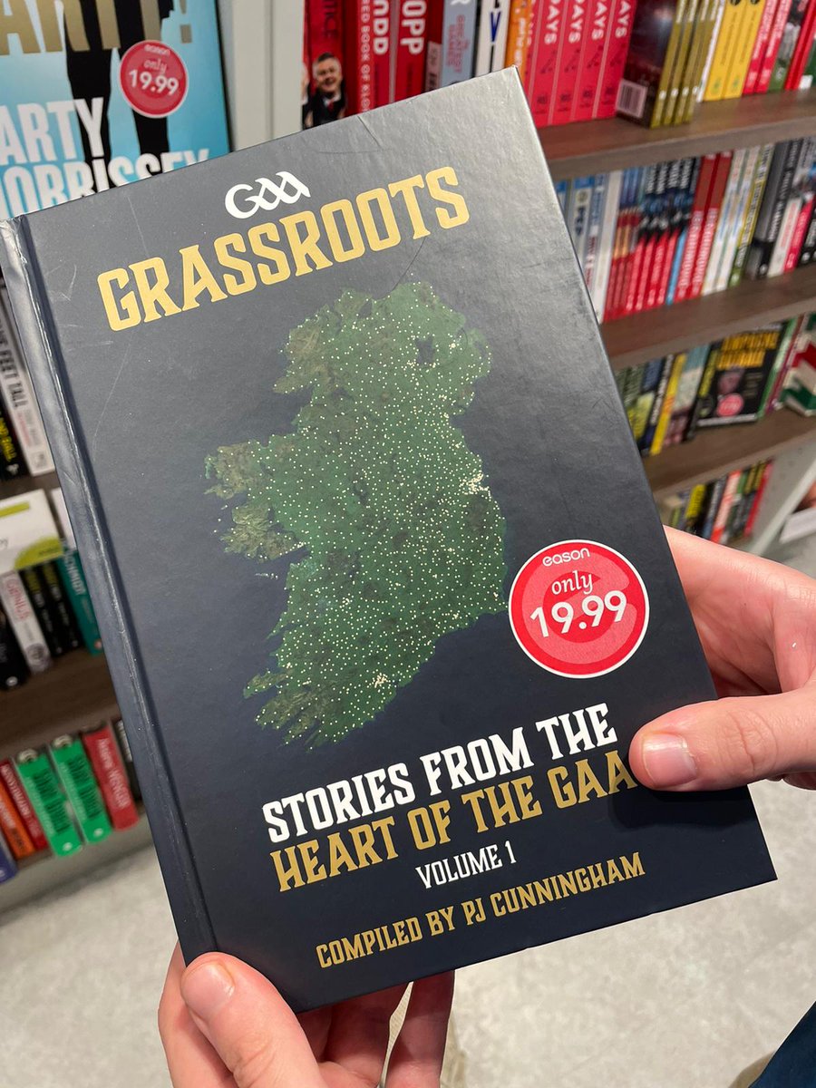 Delighted to have designed the front cover for a new book ‘Grassroots - Stories From The Heart of the GAA’ by <a href="/pjcunningham1/">PJ Cunningham</a>. The cover looks great (Cooper seems to be a fan!) and I'm excited to give it a read. <a href="/BallpointPress1/">Ballpoint Press</a>