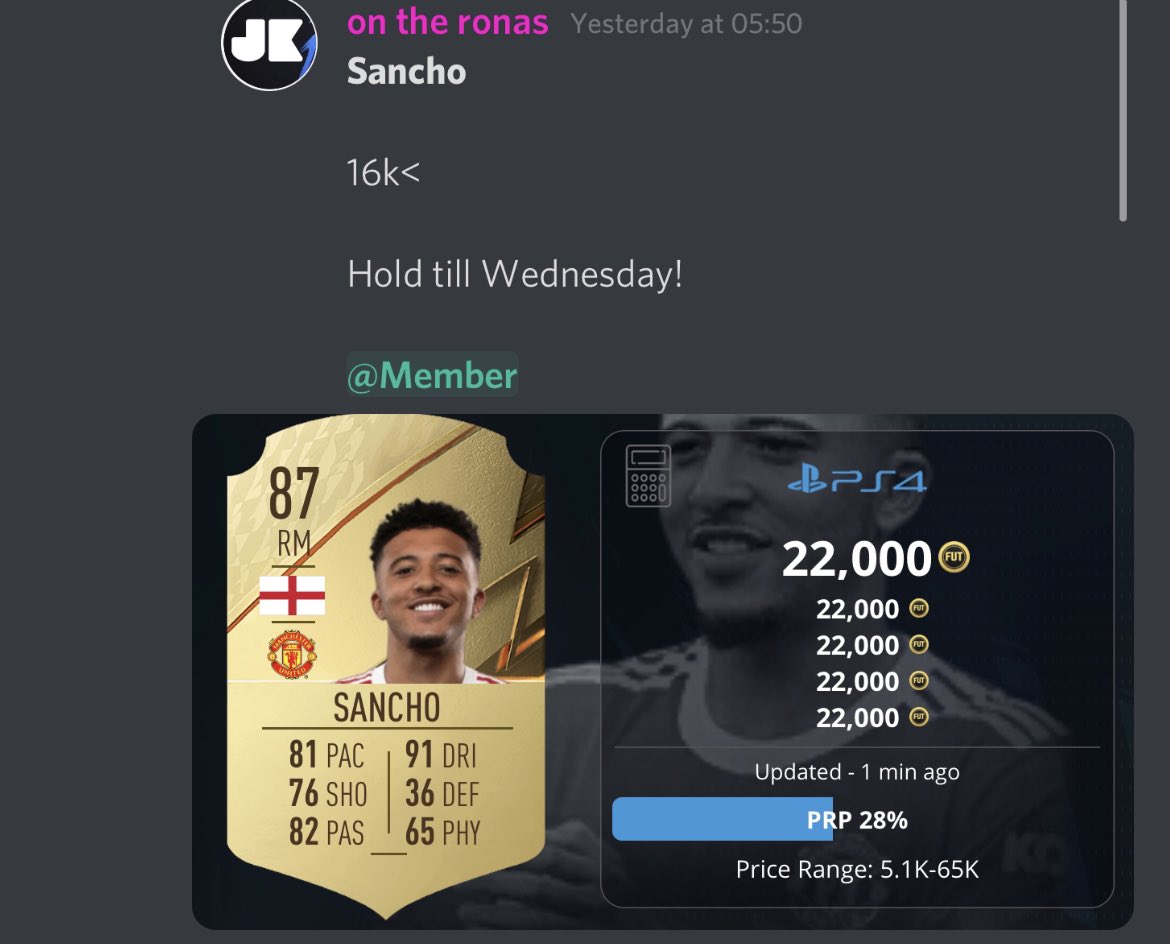 jk720031's tweet image. ⭐️1 month Jktrading+ giveaway⭐️

Make sure your following @UtdJk7 and @jk720031 

Rt follower picker will auto pick winner at 6pm Tomorrow (BST)

#fifa22