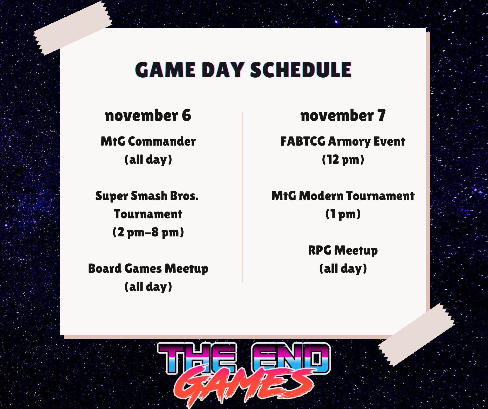 The End Games - FNM STANDARD TONIGHT! Sign up here