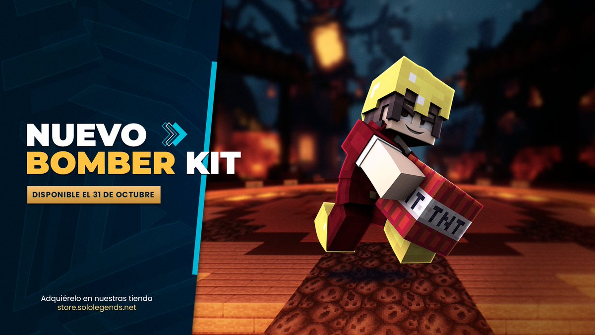 ¡Es oficial! 🎉Te presentamos el nuevo Kit Bomber disponible para KitMap e incluye 3 habilidades únicas destinadas al combate. 

→ Sortearé:
💣5x Kit Bomber

→ Para participar
📘 RT + ❤️ y seguirnos

Conéctate: sololegends.net