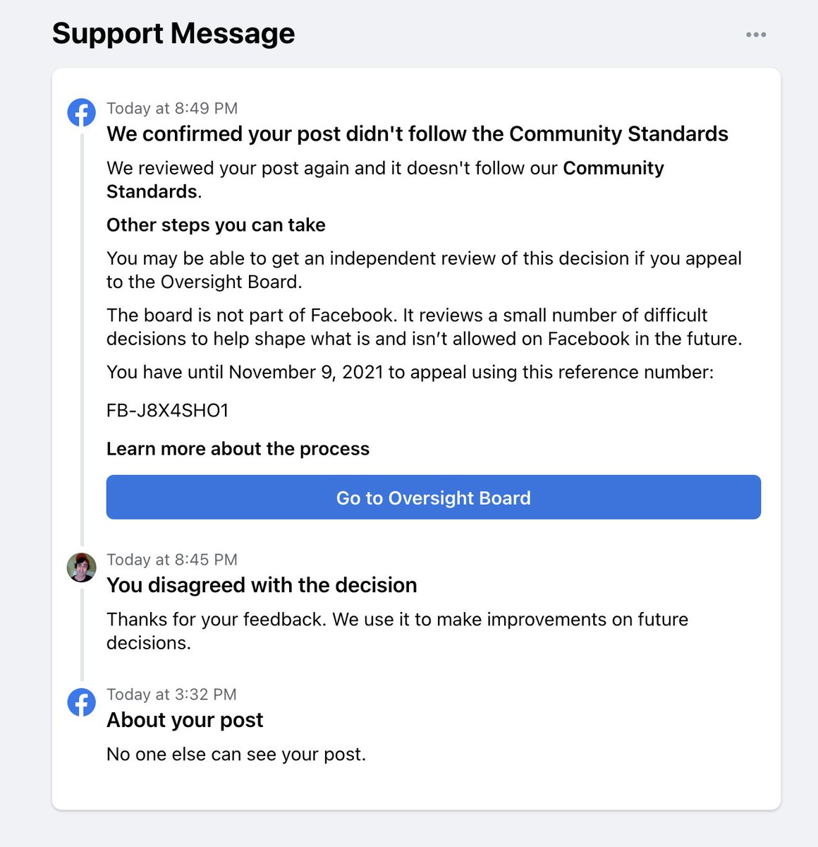 Immediately after appealing, FB confirmed that my video ***EXPOSING*** hate speech & violent threats made by the leader of the #NetflixWalkout is itself 'hate speech'. This is absolutely insane!