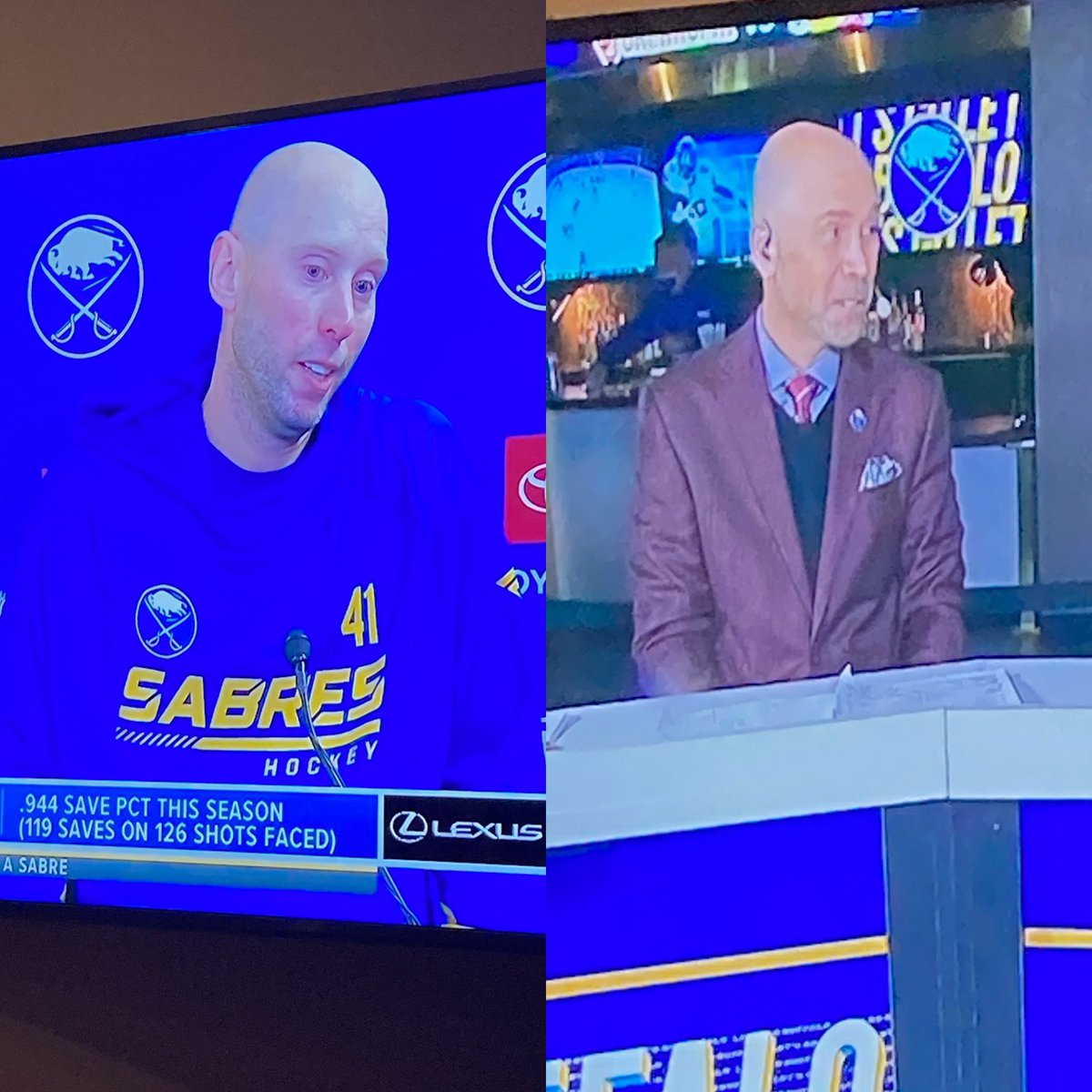 cjmumms1's tweet photo. Any similarities here?  Go Sabres. @CraigAnderson41 @duffersabres https://t.co/VWIdmrjJZA