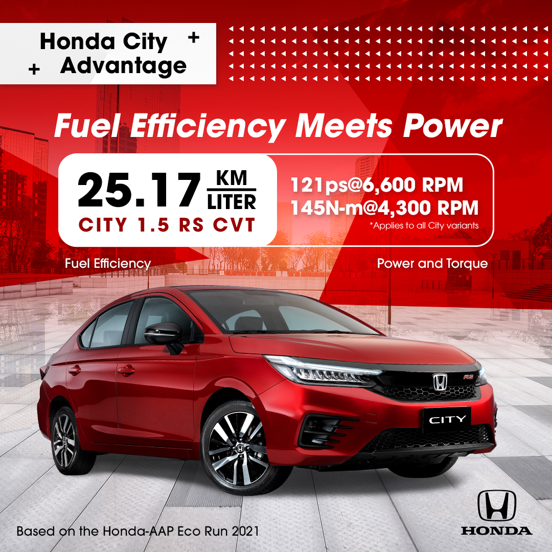 Honda Cars Philippines If You Re Looking For A Fuel Efficient Yet Powerful Sedan Look No Further Than The Honda City Get As Much As 25 17km L When You Drive A Honda