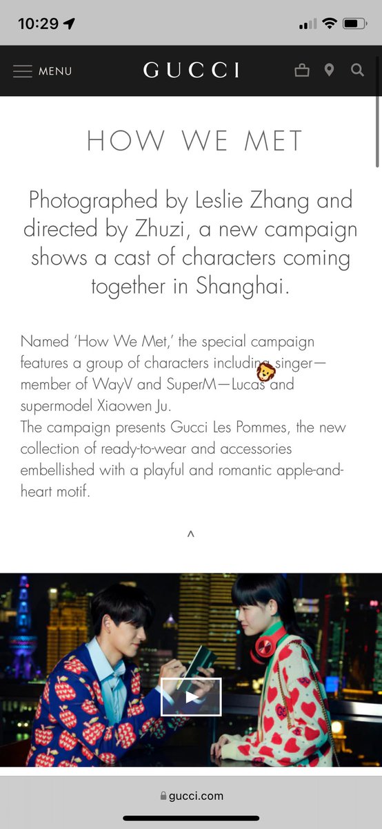 delxuxi's tweet photo. Great News! Lucas appears back in Gucci website❤️ https://t.co/cy373kLIcE