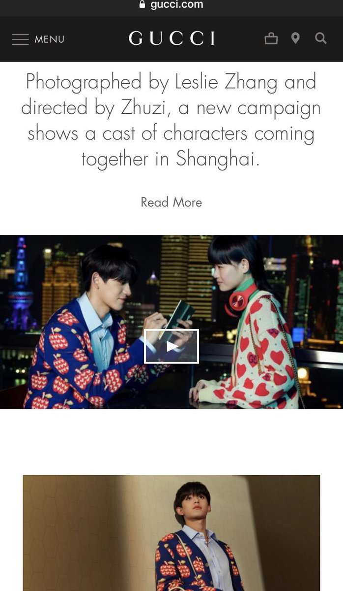delxuxi's tweet photo. Great News! Lucas appears back in Gucci website❤️ https://t.co/cy373kLIcE