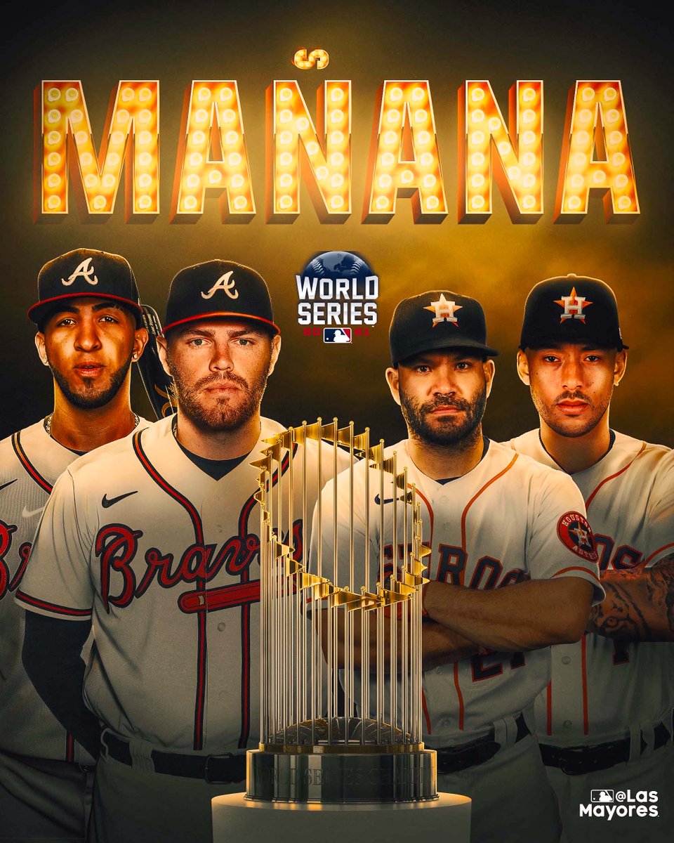 mlbespanol's tweet image. Mañana inicia una serie que convertirá sueños en realidad. 🙏 Se juega la... ¡SERIE MUNDIAL! 🏆⚾️🙌 

#WorldSeries