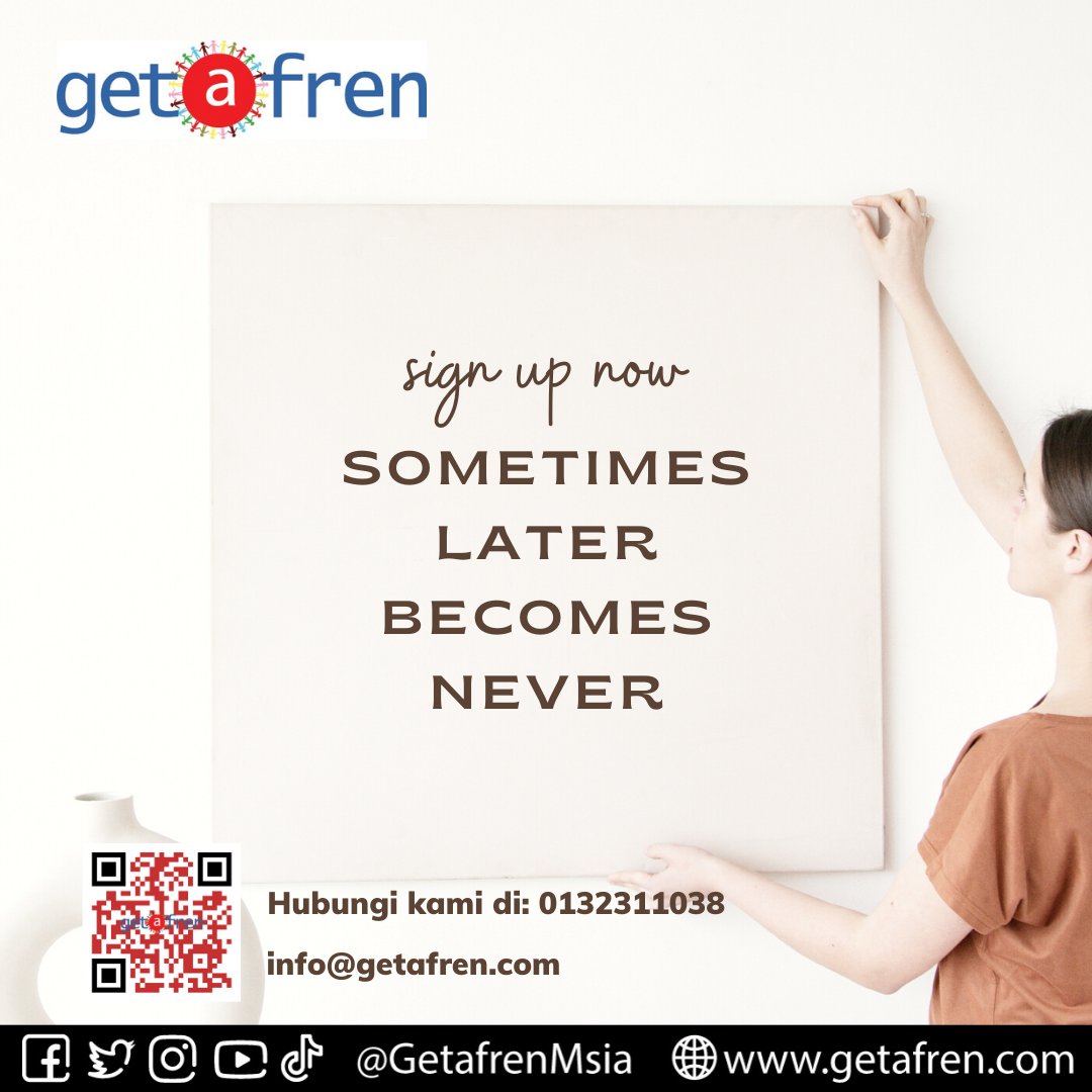 GetafrenMsia's tweet photo. Promote your services on our website, easier for your customer to know about your services 
Grab your chance to get free promotion of your services ! Register now at https://t.co/FqH3LtQipR.
#getafren #tutor #beautymakeup #activestyle #homeservices #homeservicesprovider https://t.co/h7NTDTTNHx