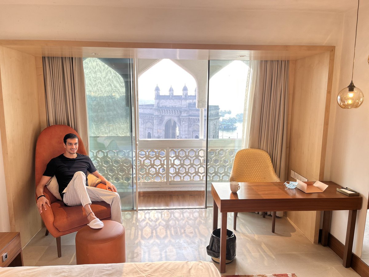 I remember when I came to Mumbai 2006 as a  tourist to see the #gatewayofindia and saw #thetajmahalpalace it was a dream to stay in this hotel. It is an emotional moment for me to be staying here right now on Cost to Government of India #nsgcommandos , feeling privileged