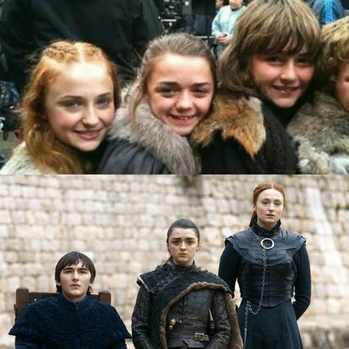 SeriesTWBZ's tweet photo. 8 anos vendo eles crescerem em Game of Thrones. https://t.co/kjrbkWjwLS