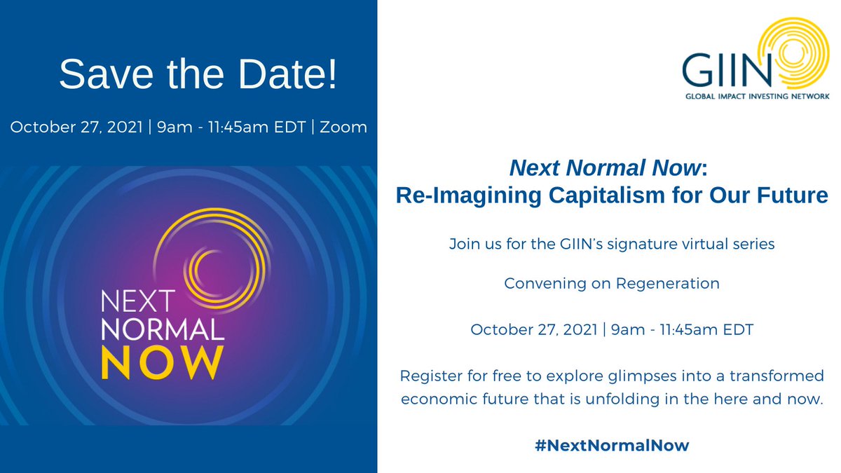 kattaylor's tweet photo. From climate to social justice, we should be thinking about how to move from extractive to regenerative. Looking forward to a conversation with @anasatroutman and @theGIIN’s #NextNormalNow tomorrow Oct 27 at 9 am ET #GoodLifePledge https://t.co/7iwogu9Nw5 https://t.co/9rAh0RbtjF