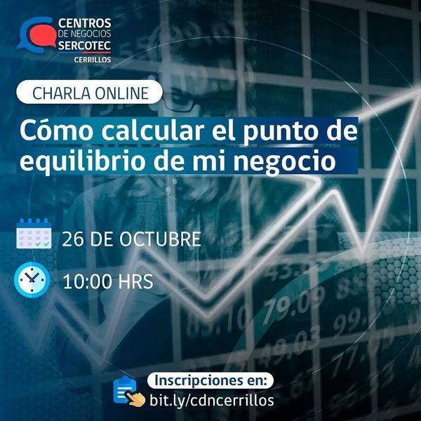 Nueva semana de actividades de Capacitación gratuitas

¿Quieres participar? Inscríbete directamente en

bit.ly/cdncerrillos
o envíanos un DM.

Para mayor información escríbenos a centro.cerrillos@centrossercotec.cl