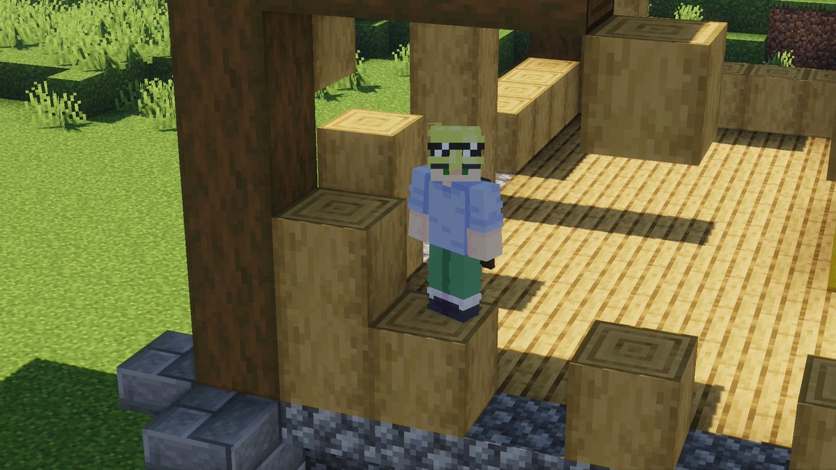 mcblockdaily's tweet image. Building a house but only adding one block a day Ft. @lukearv (Day 349)