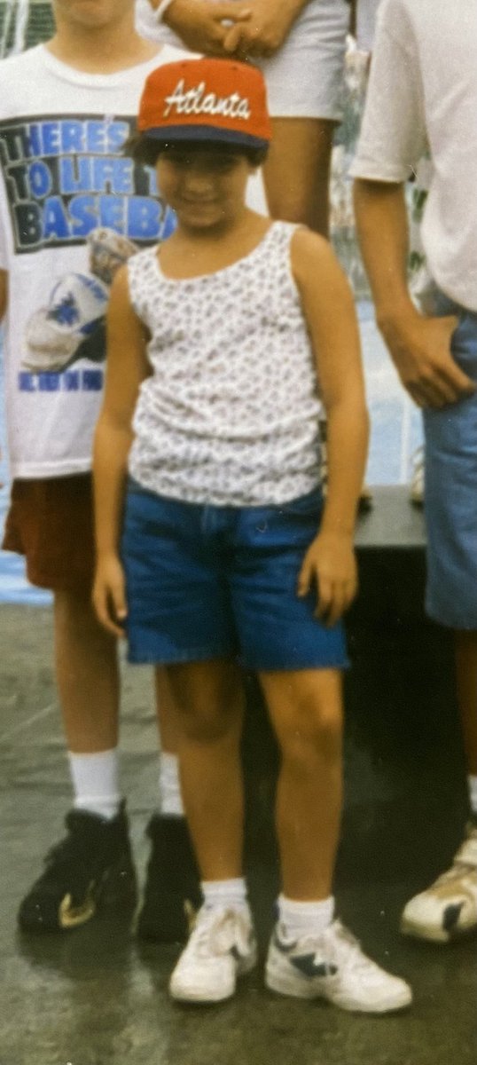 kplangley1's tweet photo. This is what I looked like the last time the @Braves went to the World Series. Thank the Lord I get to update these pictures now! 🙌🏽 #believeinthebowl #backthebowlcut #bowlcutlivesmatter https://t.co/vJmXcirOr1