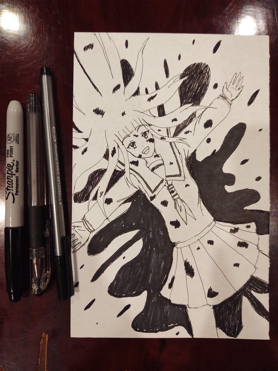 FantasyWolf7's tweet photo. Inktober
Day 25: Splat

#Inktober #inktober2021 #animedraw #animedrawing https://t.co/O4uxJg91iw