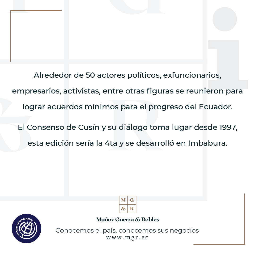 MGR_Ecuador's tweet photo. Nuevo #MGRTeInforma sobre: LOS CONSENSOS DE #CUSIN, evento que se lleva acabo desde 1997. Esta edición se desarrolló en #Imbabura. https://t.co/SHkYNerWN6