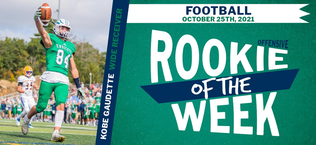 ECGulls's tweet photo. FB: Kobe Gaudette Named CCC Football Offensive Rookie Of The Week 

STORY ➡️ https://t.co/nxymu2IrNC

NOTES
* First career weekly award https://t.co/nbDK1paRDq