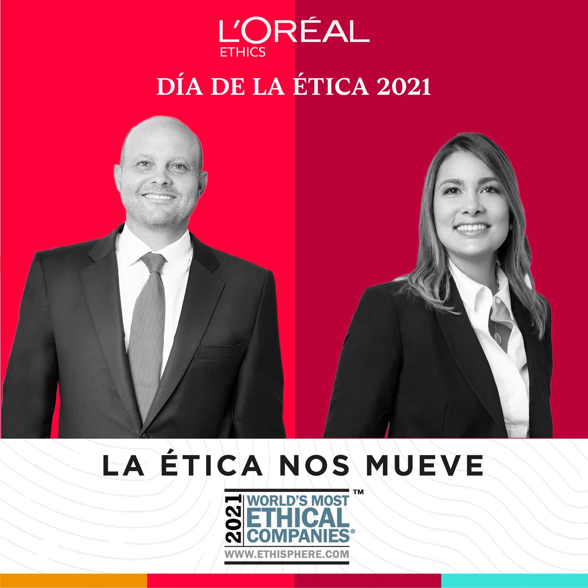 lorealcolombia's tweet photo. En L'Oréal la ética nos mueve y es parte de nuestro ADN. 🧬 Por eso, cada año, en octubre, celebramos nuestro Día de la Ética, en el que nuestro CEO Nicolás Hieronimus, habla sobre la ética dentro de L'Oréal junto a los colaboradores en todo el mundo.
#WeAreLoreal #EthicsDay https://t.co/RkGsf9dCrI