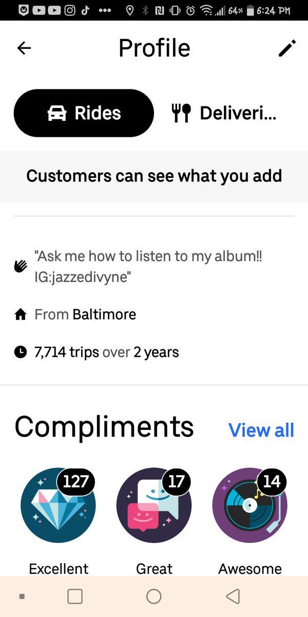LyricsNLipstick's tweet photo. I have completed over 7,700 rides in 2 years and NOT ONE complaint about being under the influence! One rider makes a false report and my account is immediately suspended?!!? 🤔#uber #uberrant https://t.co/1ogsufzEP5