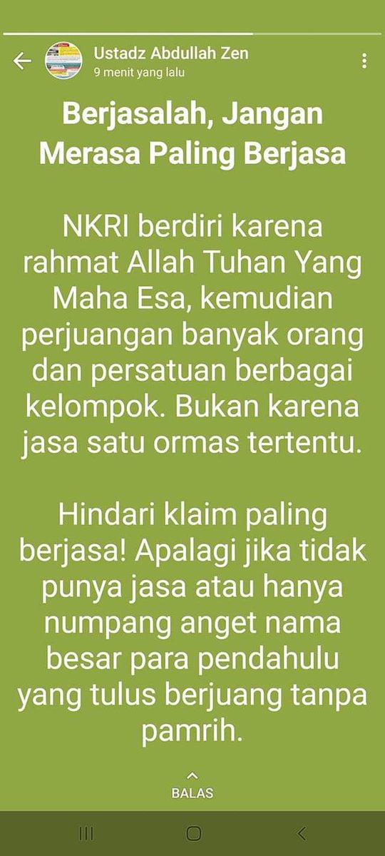 GusAndri1982's tweet photo. Silahkan Berjasa tapi jangan merasa paling berjasa.☺️ https://t.co/JtPmFFFJR8