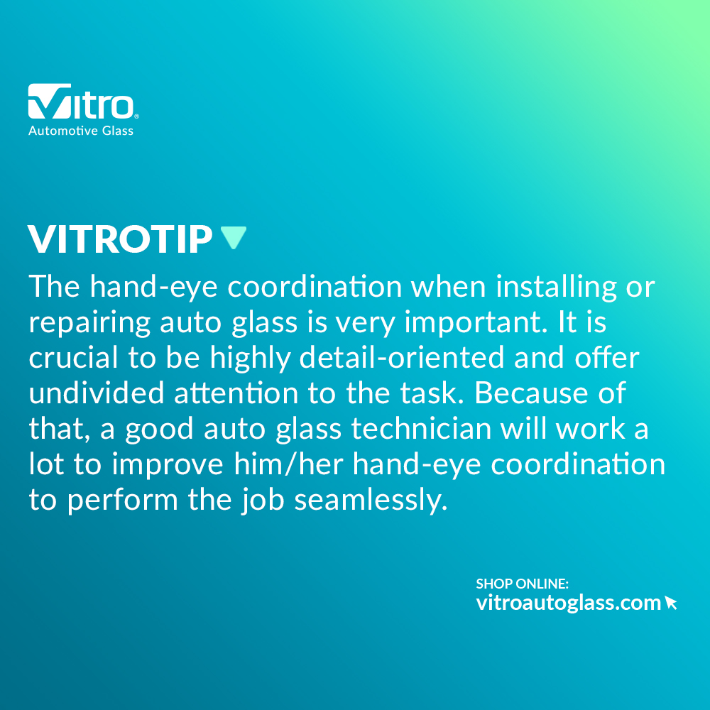 Are you getting ready to be an auto glass technician? This Vitrotip might be helpful! The auto glass industry demands the right skills to achieve an excellent job. ☝🏼✍🏼

#Vitro #Autoglass #Vitrotip #Technician #AutomotiveTechnician #TogetherWeSeeFurther
