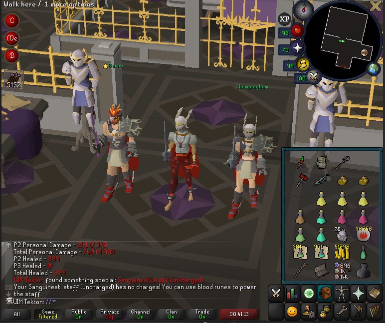 TekkyTeee's tweet photo. So basically Barno and Chumpingham are the biggest two gamers i know and I wouldnt even be able to tob without them massive thank you to both of them for being so amazing! Very undeserved after p2 death. Sorry to anyone whos dry ❤️ 2/7 Sang staff ON THE UIM! https://t.co/7aVfR2Vdxy