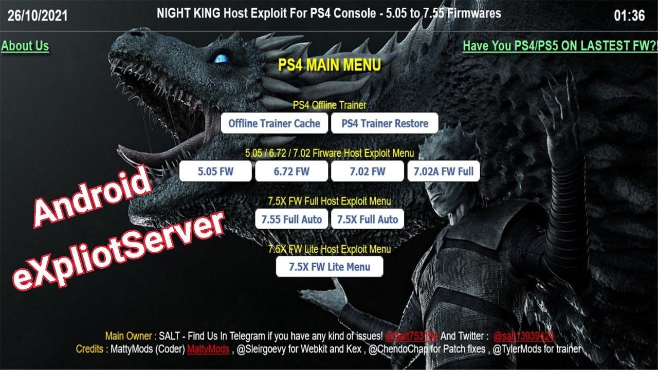 Night King v4.7 For PS4 Firmware 5.05 to 7.55