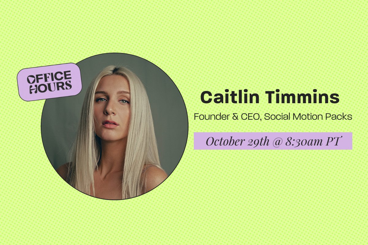 Heads up — this week's Office Hours are gonna be good! 🤩

We're chatting all about vertical video tips with Stop Motion Packs! Join Later Social Club and save your spot: lat.gr/LSC_SMP