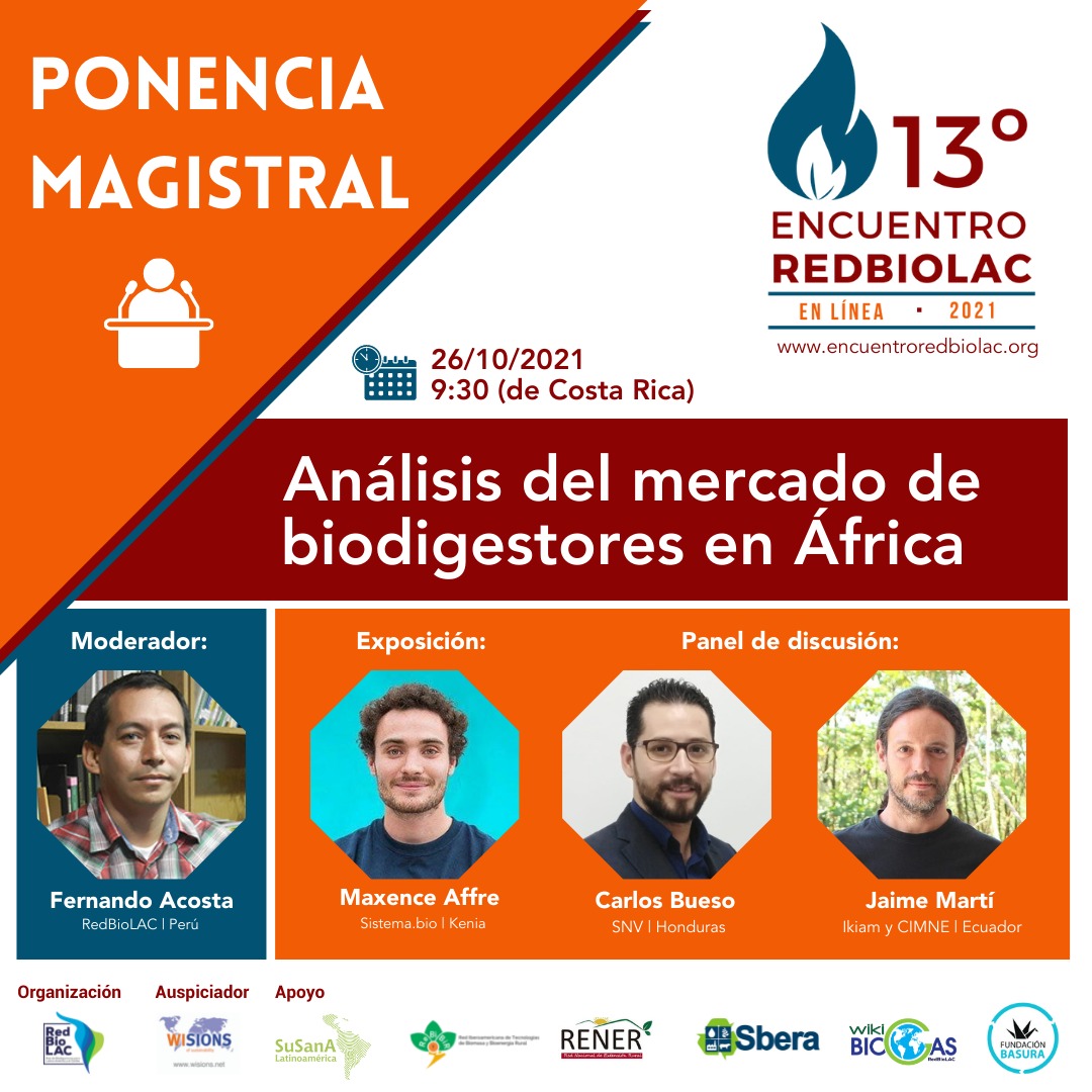 probandox2's tweet photo. Mañana empieza el 13er Encuentro de la #RedBioLAC Red de Biodigestores para Latino América y Caribe
Participaré después de aprender de las experiencias de biodigestores en África y compartiré las experiencias andinas
es gratuito y se emitirá por youtube
https://t.co/8hAMbX12dV https://t.co/CNjhFMyr7L