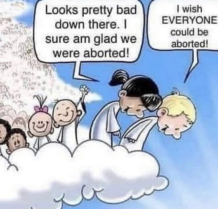 SocDoneLeft's tweet photo. premise 1: babies go to heaven
conclusion: Christian antinatalism https://t.co/V25mtAjiTy